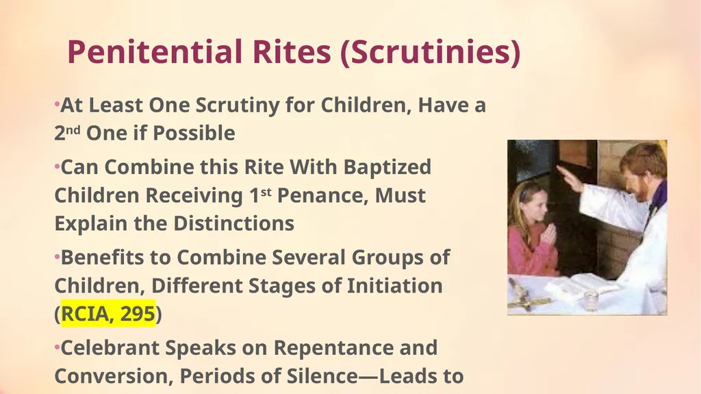 Preparing for and Celebrating the OCIA Rites with - slide 14 of 19