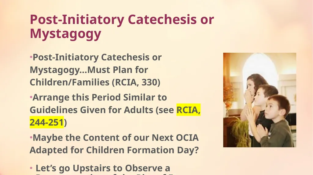 Preparing for and Celebrating the OCIA Rites with - slide 18 of 19