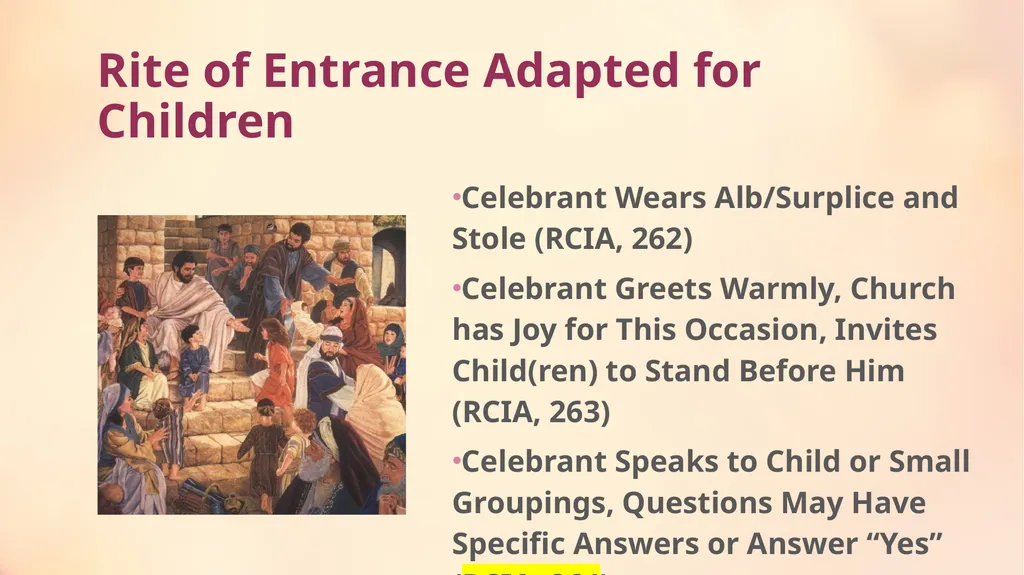 Preparing for and Celebrating the OCIA Rites with - slide 10 of 19