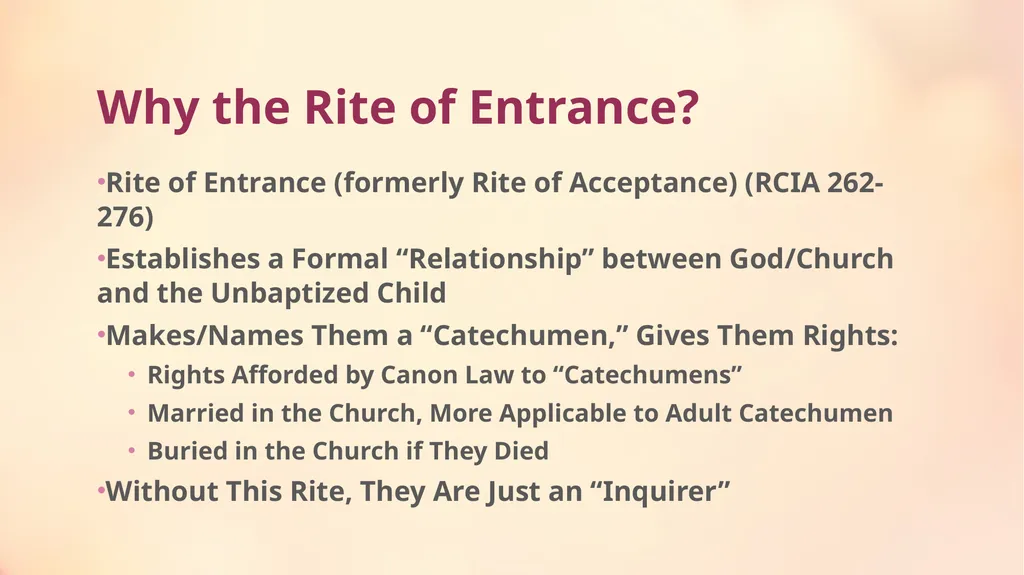 Preparing for and Celebrating the OCIA Rites with - slide 8 of 19