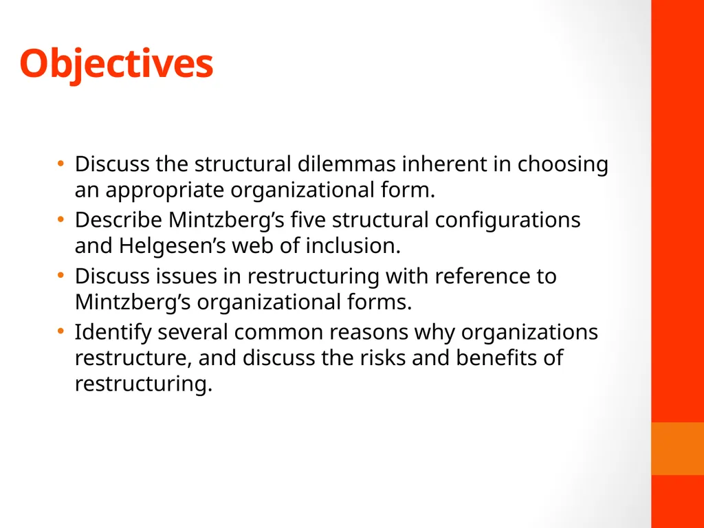 Chapter 4: Structuring and Restructuring - slide 2 of 15