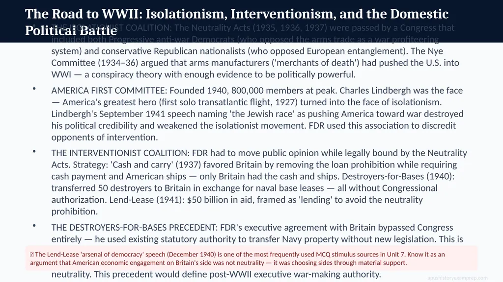 UNIT 7 · 1890–1945 Imperialism Through WWII: - slide 16 of 22