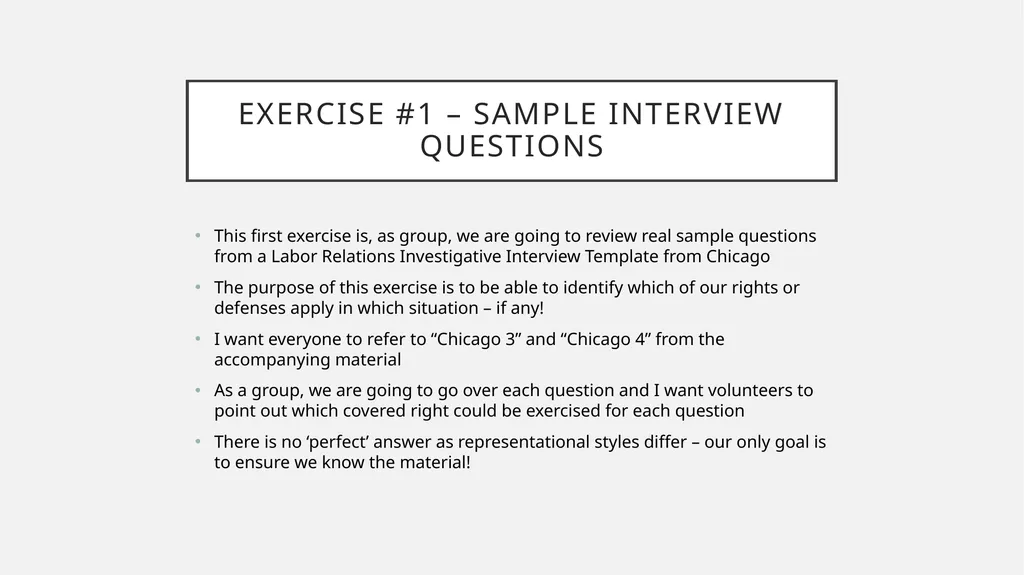 I N T E R V I E W Using - slide 43 of 73