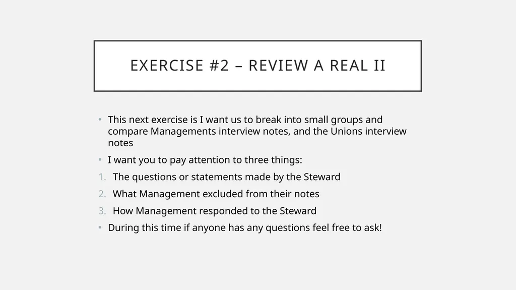 I N T E R V I E W Using - slide 50 of 73