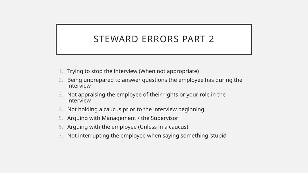 I N T E R V I E W Using - slide 67 of 73