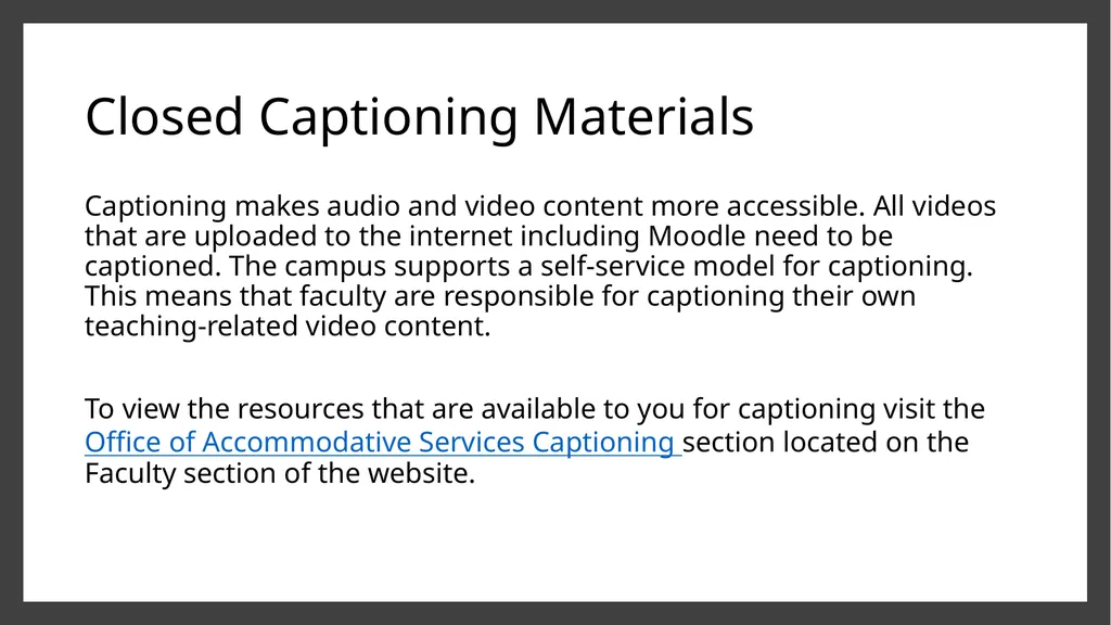 Office of Accommodative Services Helpful Tips - slide 23 of 24