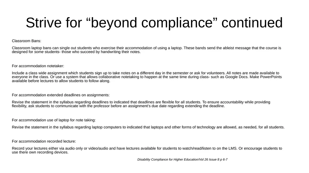 Office of Accommodative Services Helpful Tips - slide 13 of 24