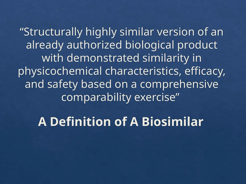 Considerations with the Adoption of Biosimilars - slide 16 of 60