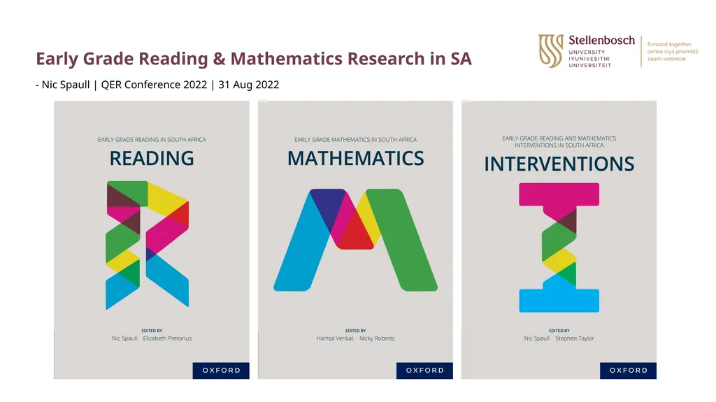 Early Grade Reading & Mathematics Research in SA - - slide 1 of 19