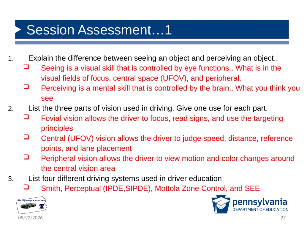 Driver Responsibilities: Knowing Your Vehicle - slide 27 of 30