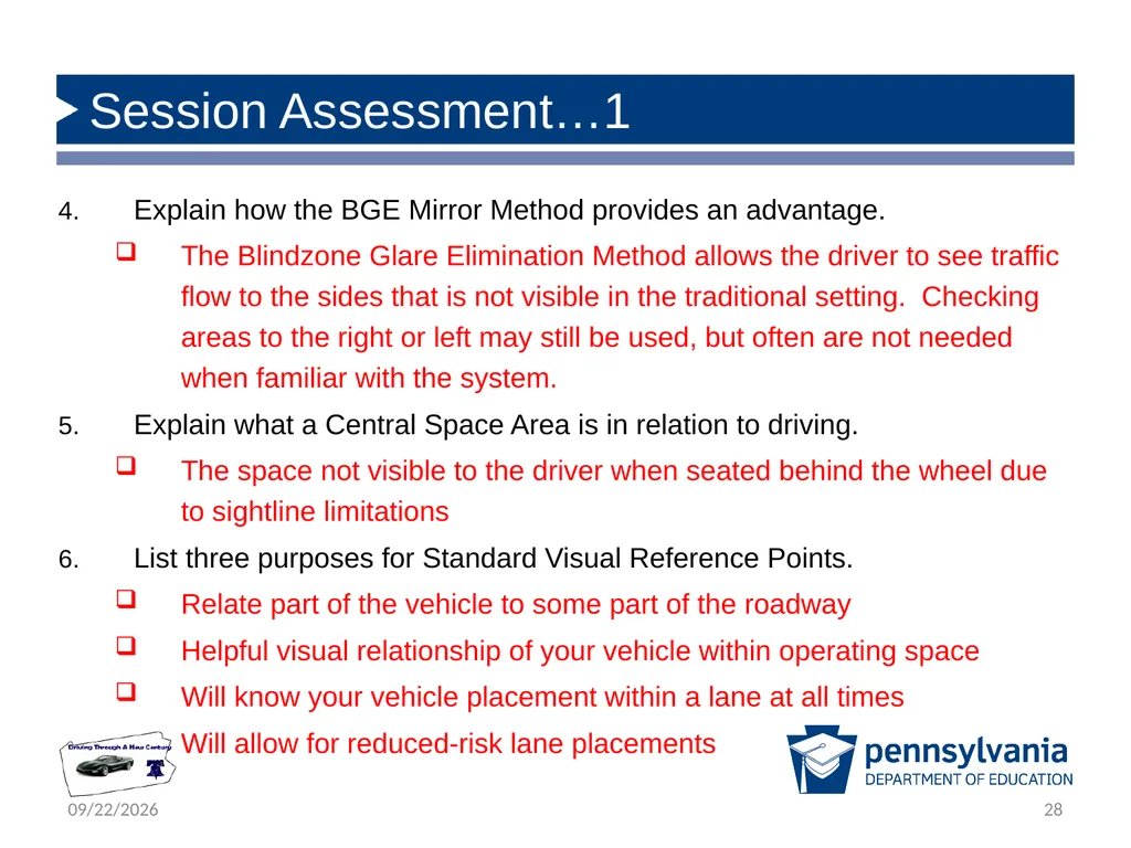 Driver Responsibilities: Knowing Your Vehicle - slide 28 of 30