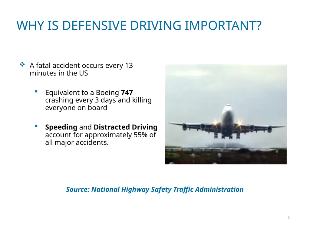 DEFENSIVE DRIVER TRAINING 1 2 DEFINING DEFENSIVE - slide 5 of 24
