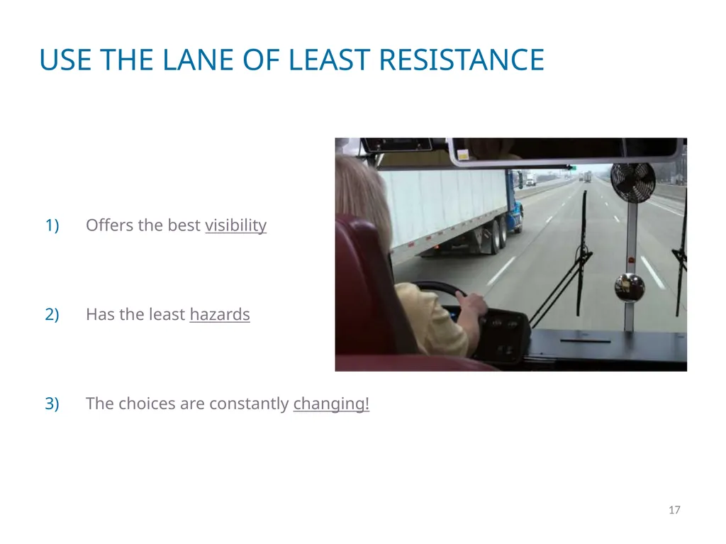 DEFENSIVE DRIVER TRAINING 1 2 DEFINING DEFENSIVE - slide 17 of 24