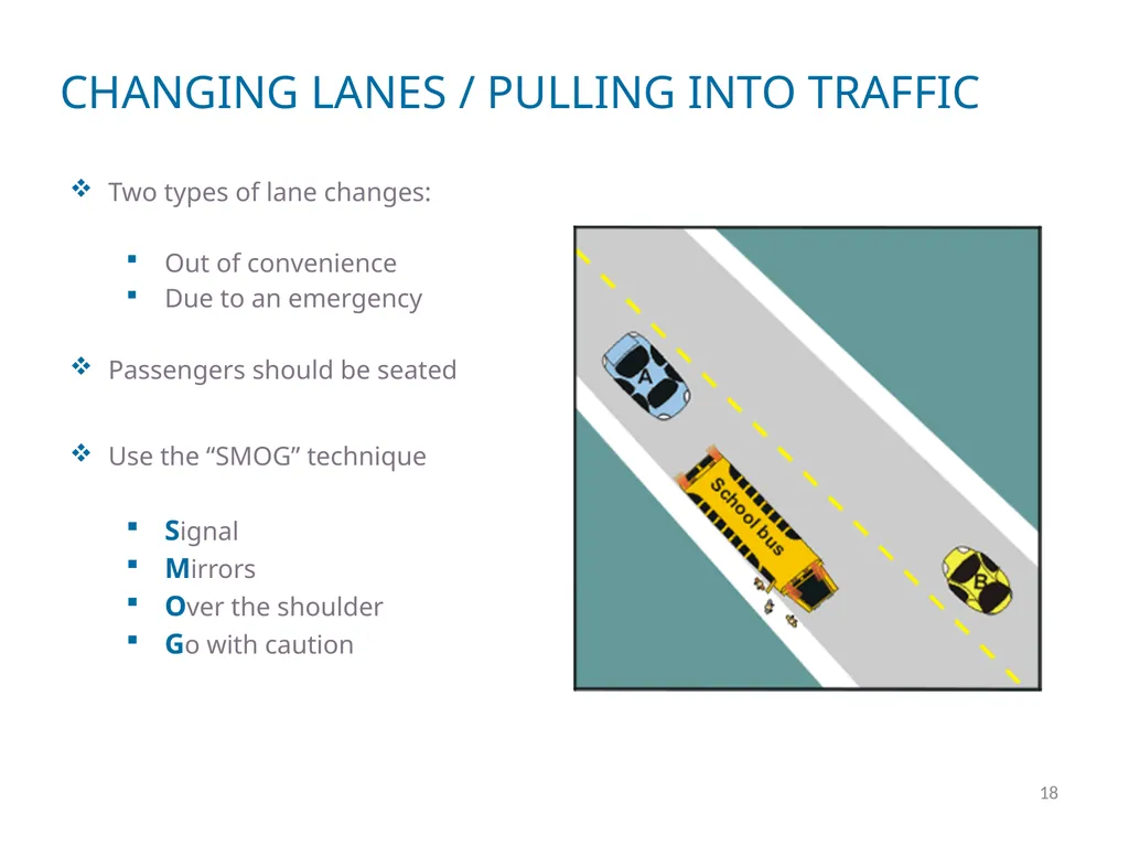 DEFENSIVE DRIVER TRAINING 1 2 DEFINING DEFENSIVE - slide 18 of 24