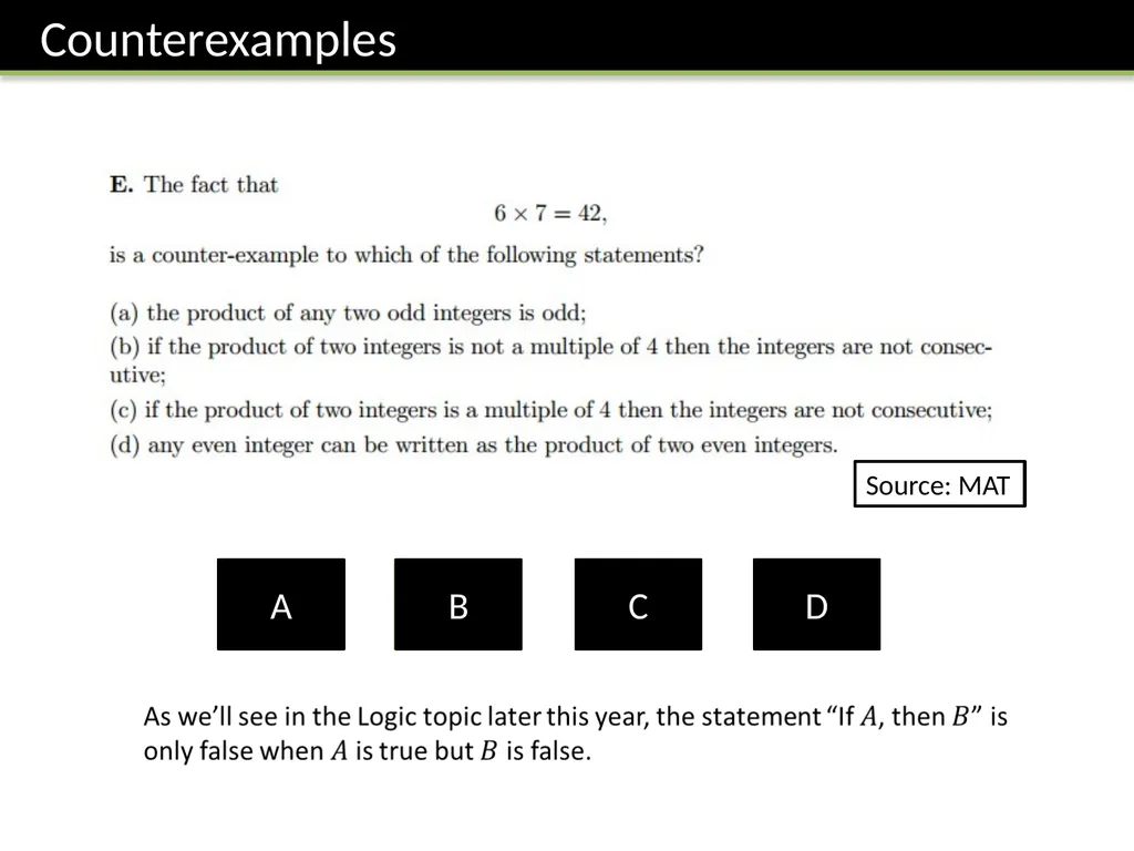 Topic 0: Introduction Dr J Frost - slide 19 of 28