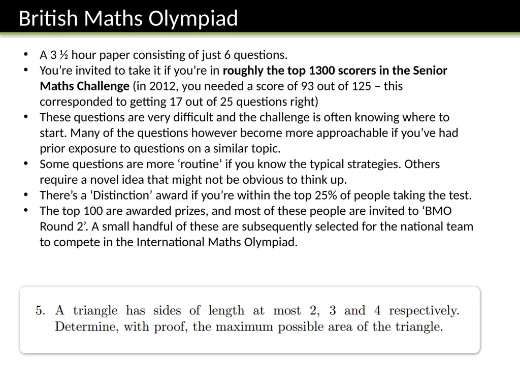 Topic 0: Introduction Dr J Frost - slide 7 of 28