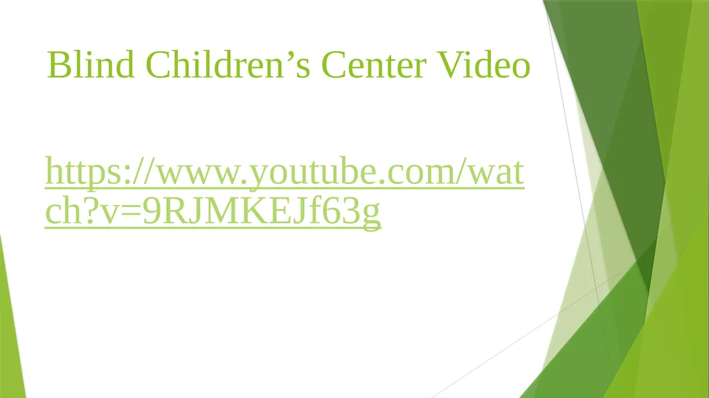 Teaching Students with Visual Impairments For - slide 23 of 23
