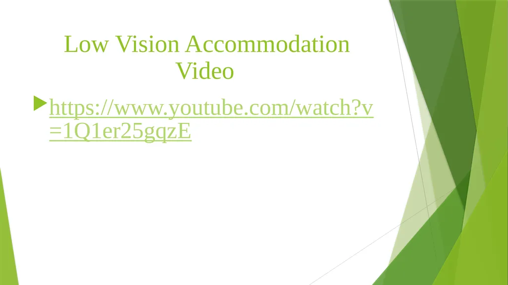 Teaching Students with Visual Impairments For - slide 22 of 23