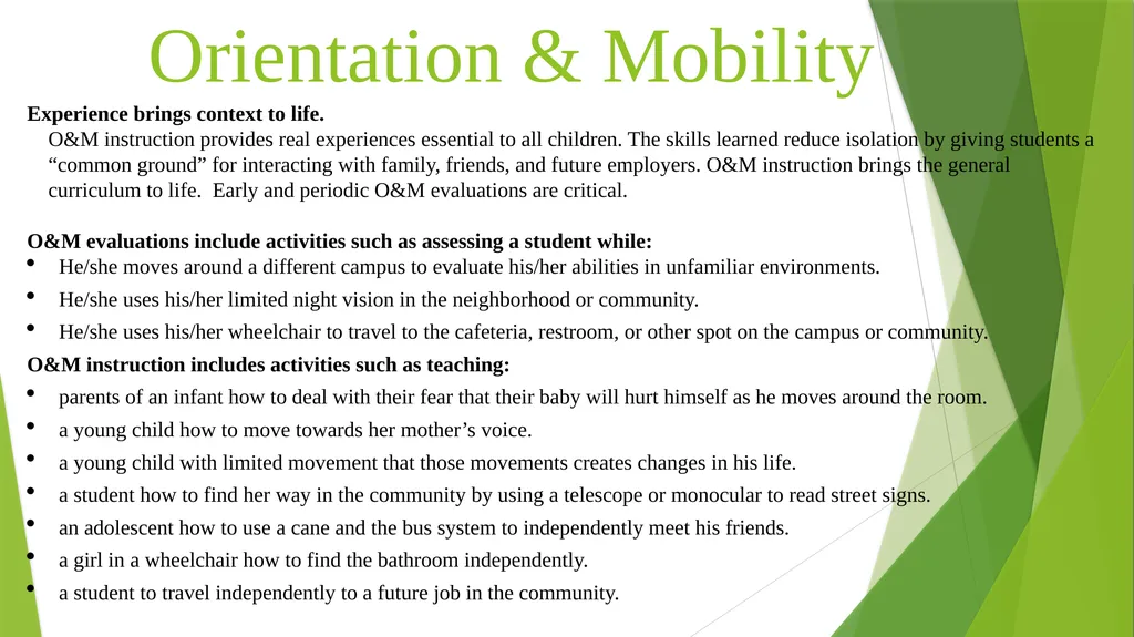Teaching Students with Visual Impairments For - slide 21 of 23