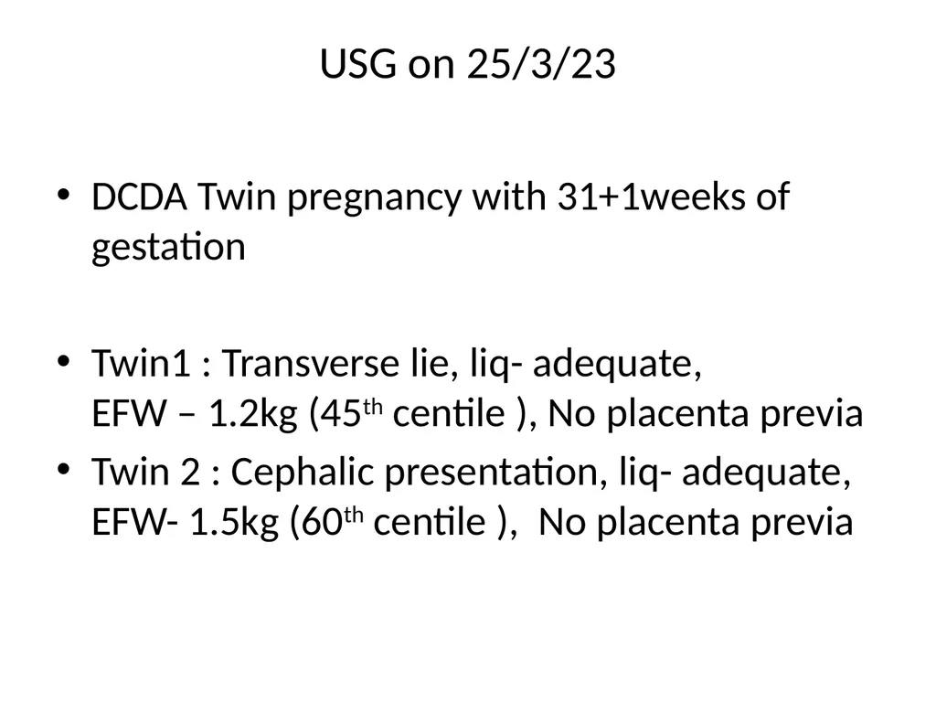CASE PRESENTATION by Dr.Asma Shaik PATIENT DETAILS - slide 24 of 25