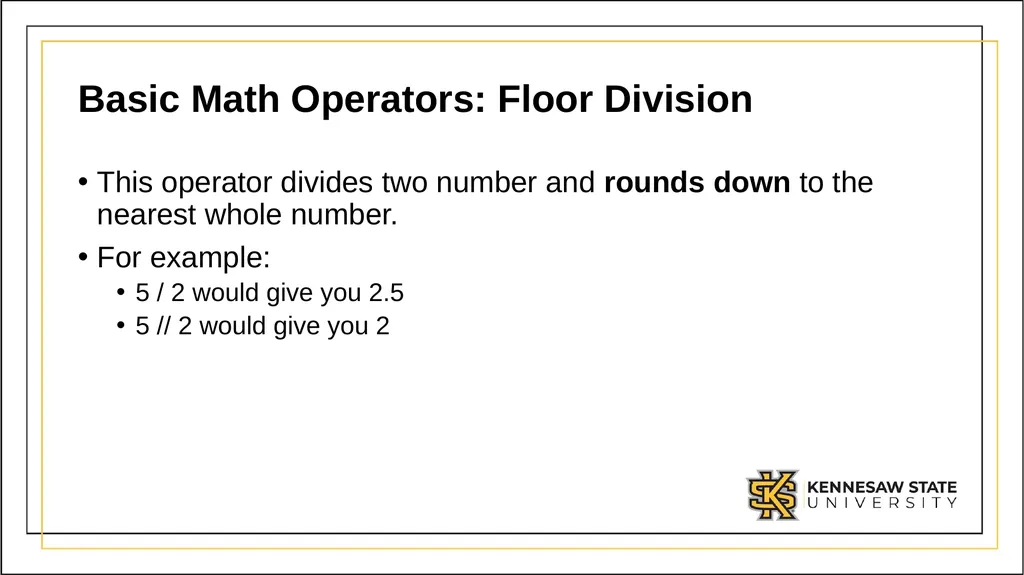 CSE 1321 Module 1 Syntax Basics: Variables, - slide 57 of 60