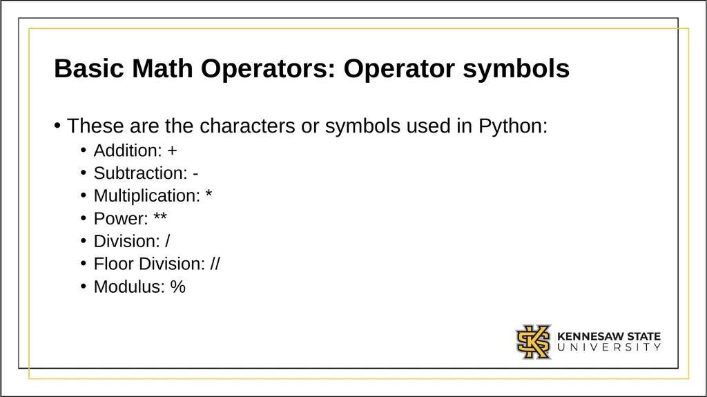 CSE 1321 Module 1 Syntax Basics: Variables, - slide 54 of 60