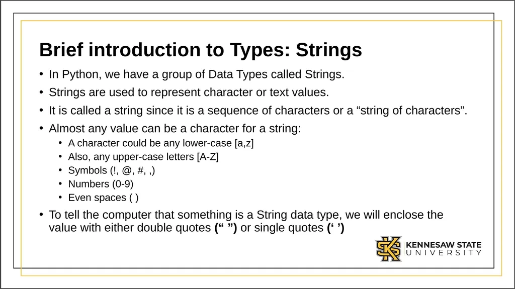 CSE 1321 Module 1 Syntax Basics: Variables, - slide 15 of 60