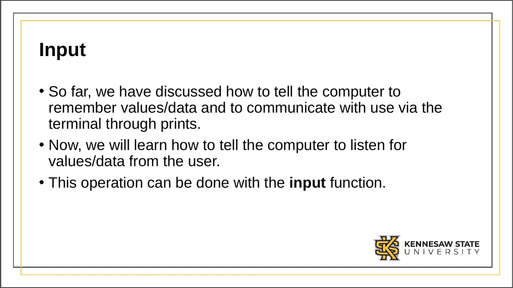CSE 1321 Module 1 Syntax Basics: Variables, - slide 47 of 60