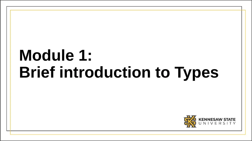 CSE 1321 Module 1 Syntax Basics: Variables, - slide 13 of 60