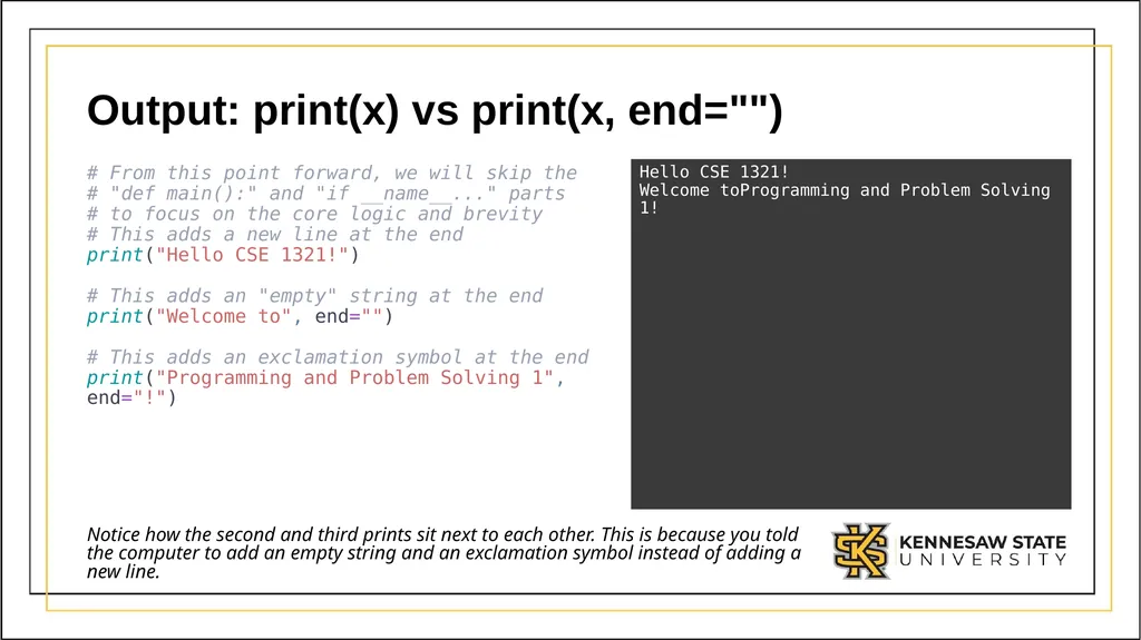 CSE 1321 Module 1 Syntax Basics: Variables, - slide 44 of 60