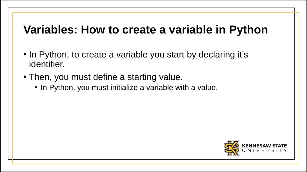 CSE 1321 Module 1 Syntax Basics: Variables, - slide 28 of 60