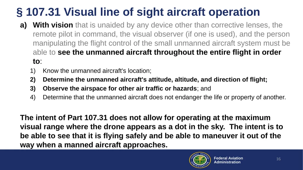 Drone Visual Operations Research Lessons Learned - slide 16 of 29