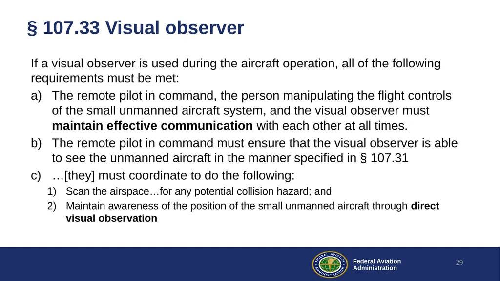Drone Visual Operations Research Lessons Learned - slide 29 of 29