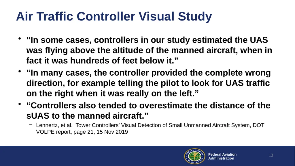 Drone Visual Operations Research Lessons Learned - slide 13 of 29