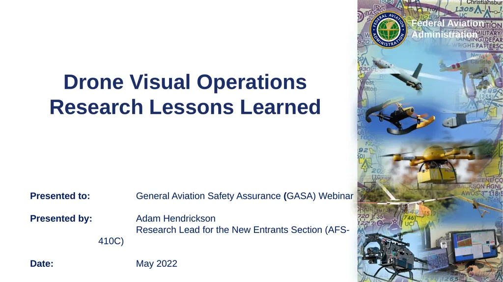 Drone Visual Operations Research Lessons Learned - slide 1 of 29