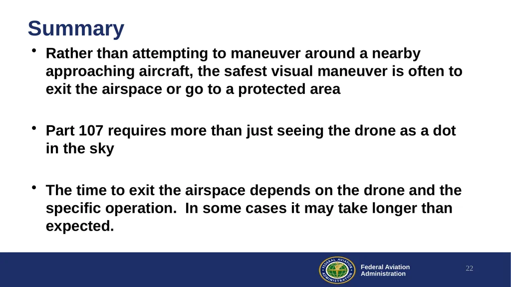 Drone Visual Operations Research Lessons Learned - slide 22 of 29