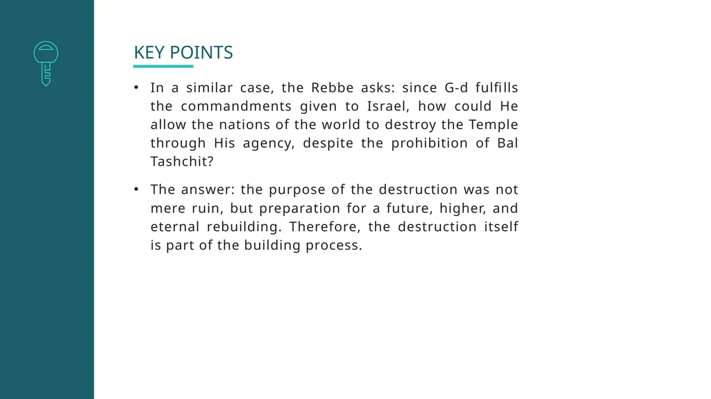 Shoftim: “Do not destroy”— When is it Allowed? Why - slide 38 of 39