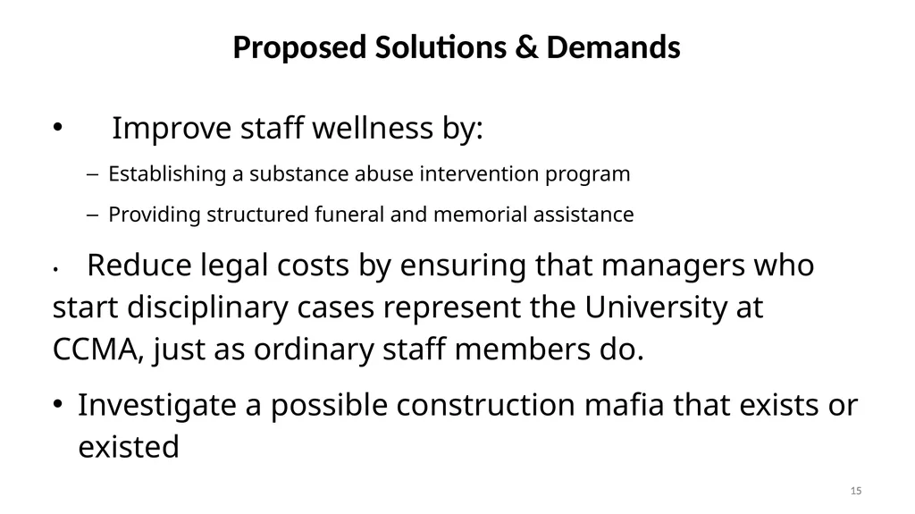 An Overview of Wits’ Preparedness for the 2025 - slide 15 of 25