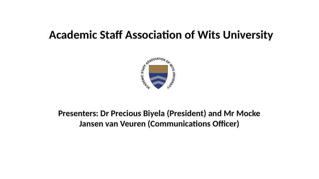 An Overview of Wits’ Preparedness for the 2025 - slide 3 of 25