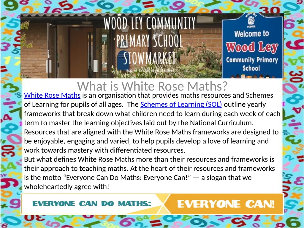 Maths Workshop What is Maths like at Wood Ley - slide 3 of 15