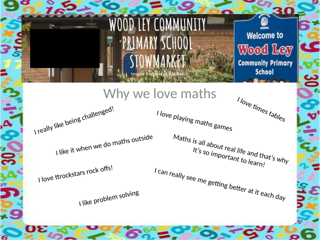 Maths Workshop What is Maths like at Wood Ley - slide 7 of 15
