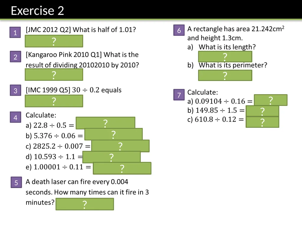 Year 7 Written Calculations Dr J Frost - slide 16 of 27