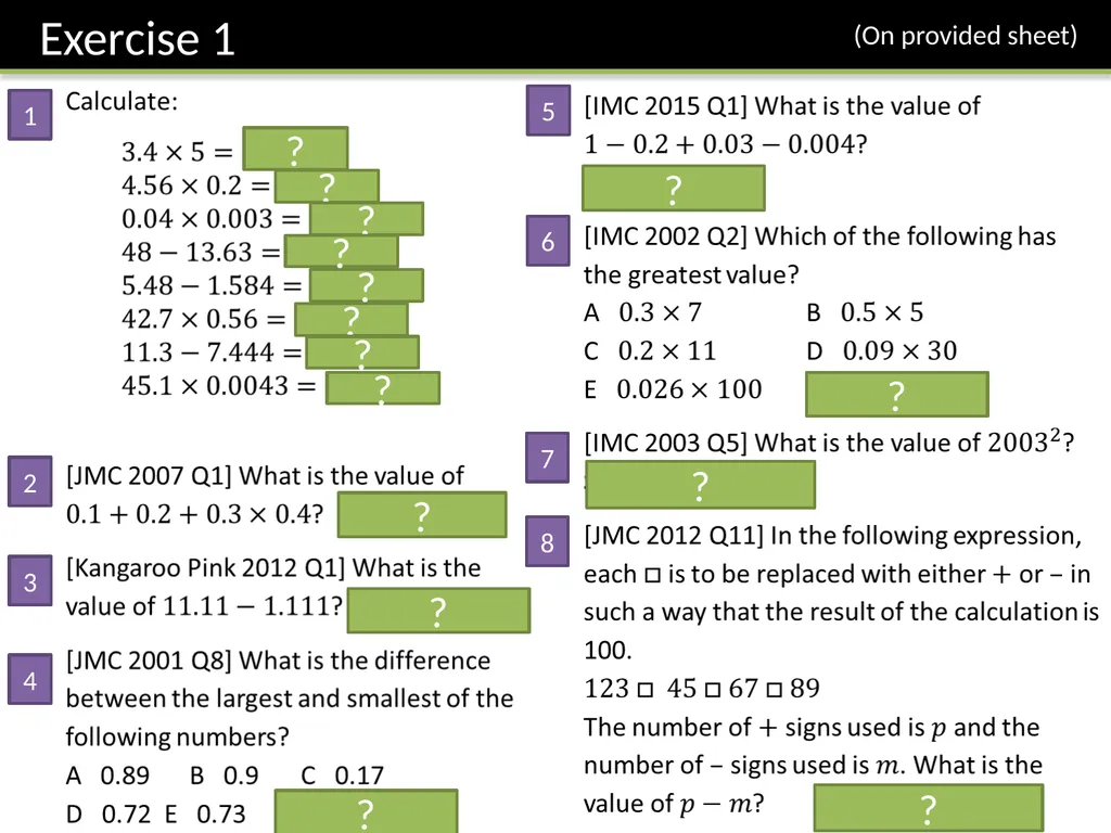 Year 7 Written Calculations Dr J Frost - slide 9 of 27