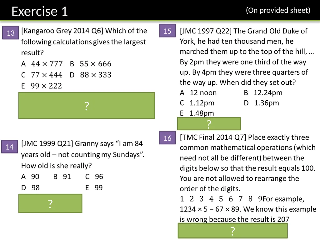 Year 7 Written Calculations Dr J Frost - slide 11 of 27