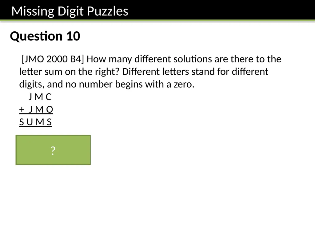 Year 7 Written Calculations Dr J Frost - slide 27 of 27