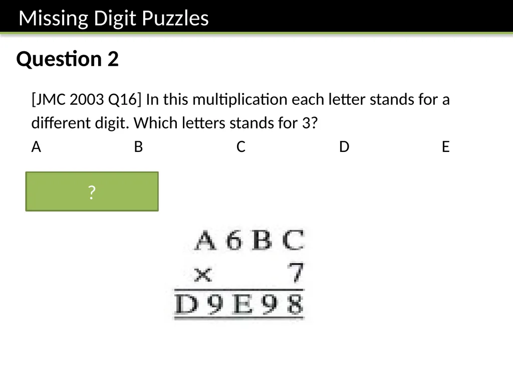 Year 7 Written Calculations Dr J Frost - slide 19 of 27
