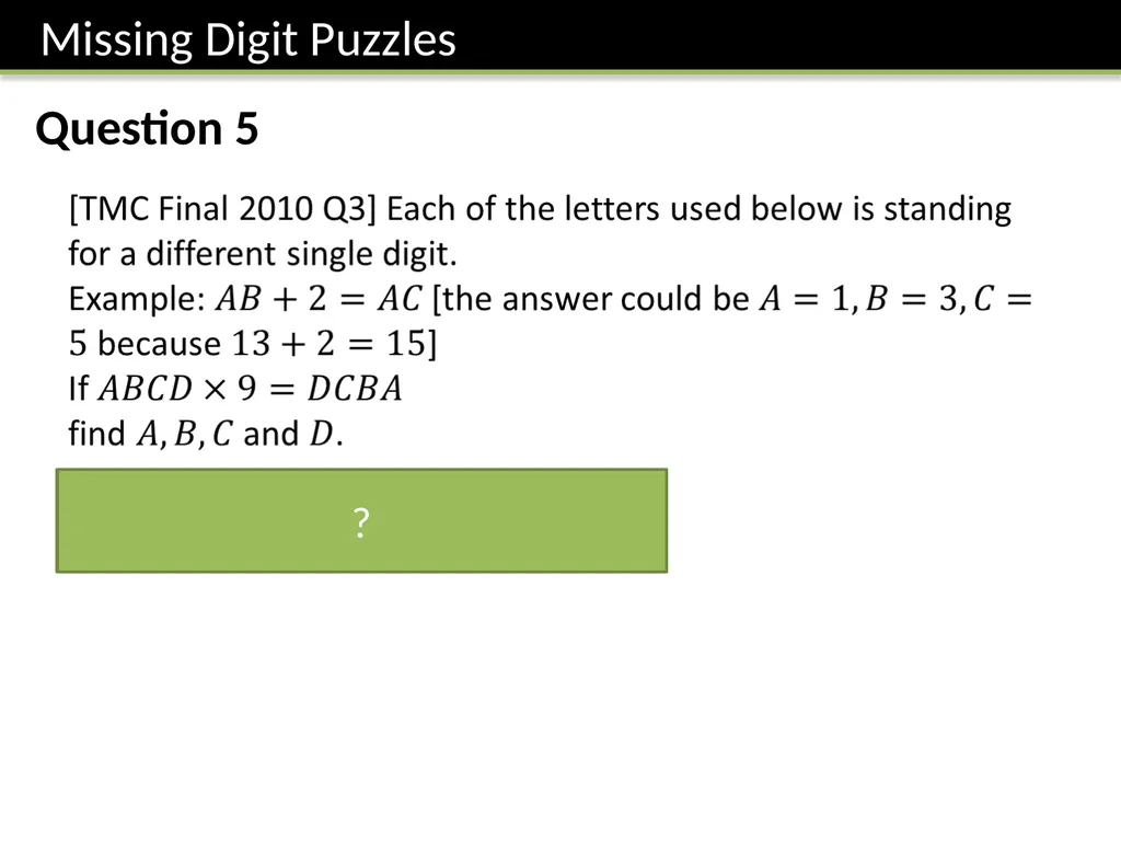 Year 7 Written Calculations Dr J Frost - slide 22 of 27