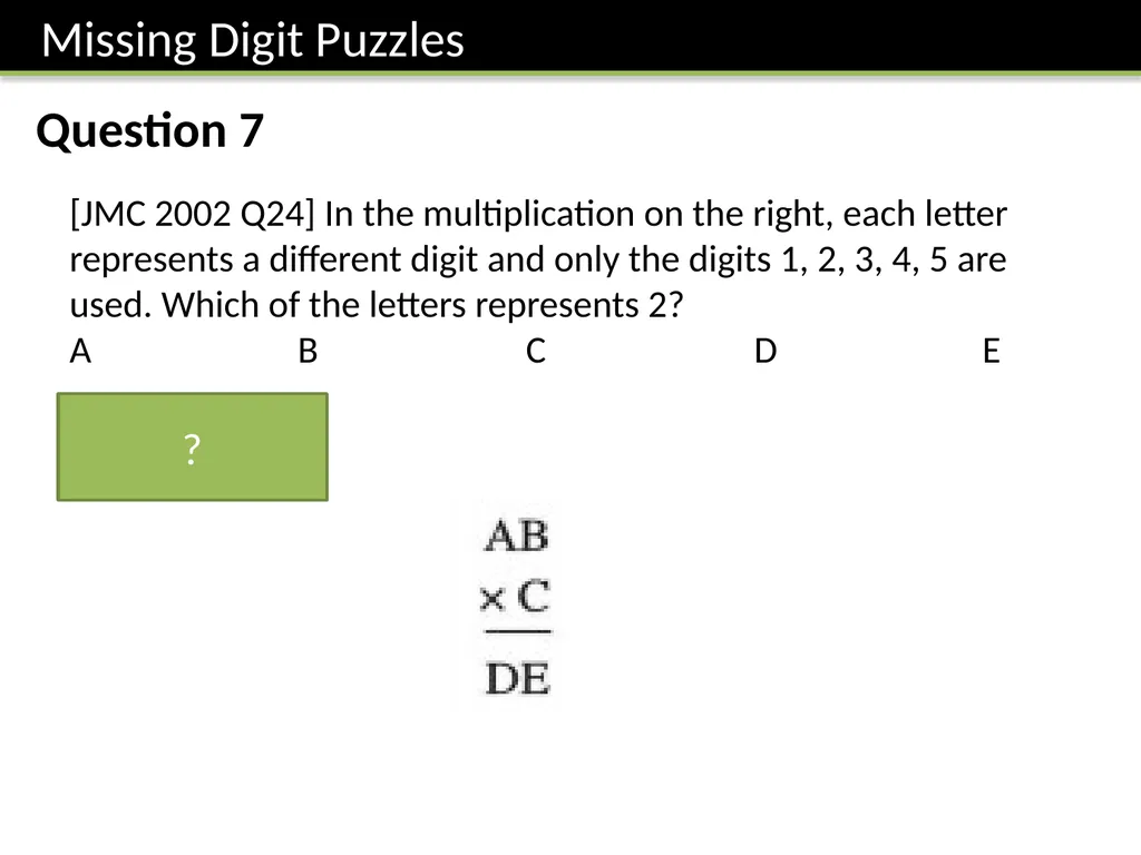Year 7 Written Calculations Dr J Frost - slide 24 of 27