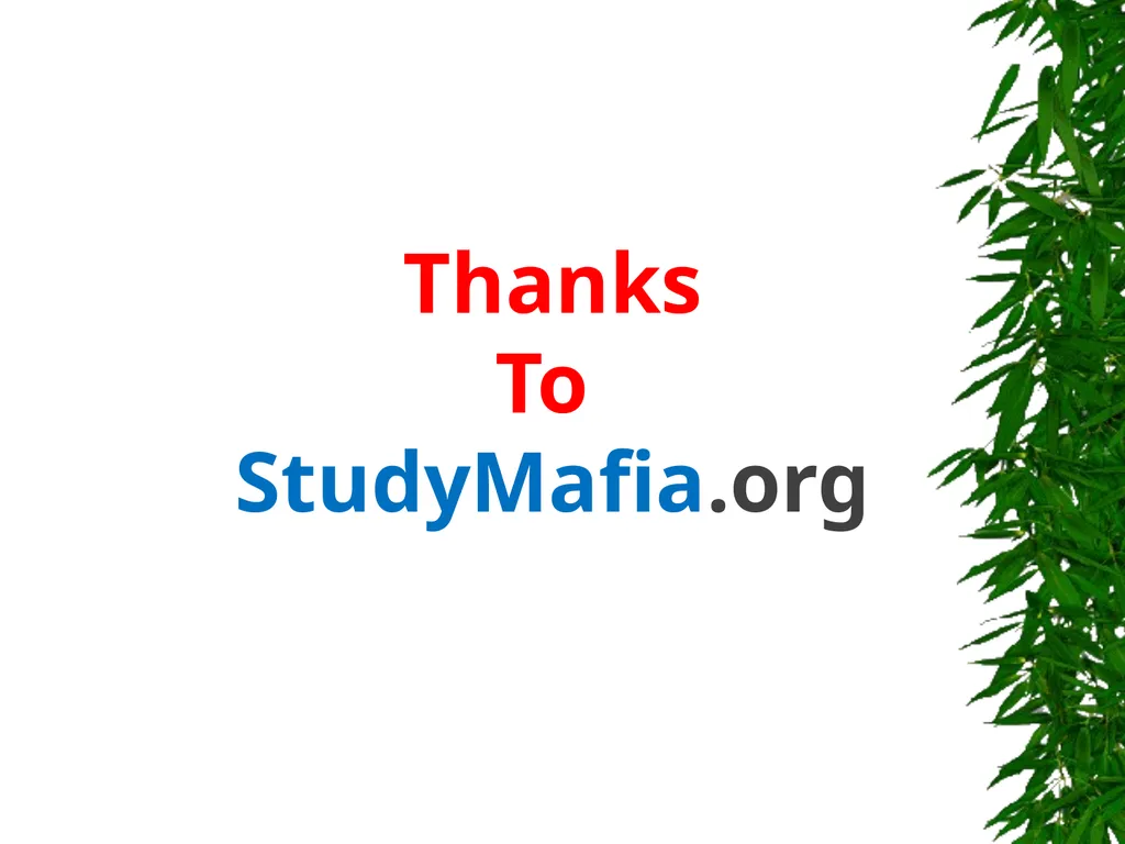 StudyMafia.Org Submitted To: Submitted By: - slide 21 of 21