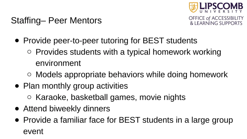 Beyond Accommodations: Increasing the Retention of - slide 11 of 23